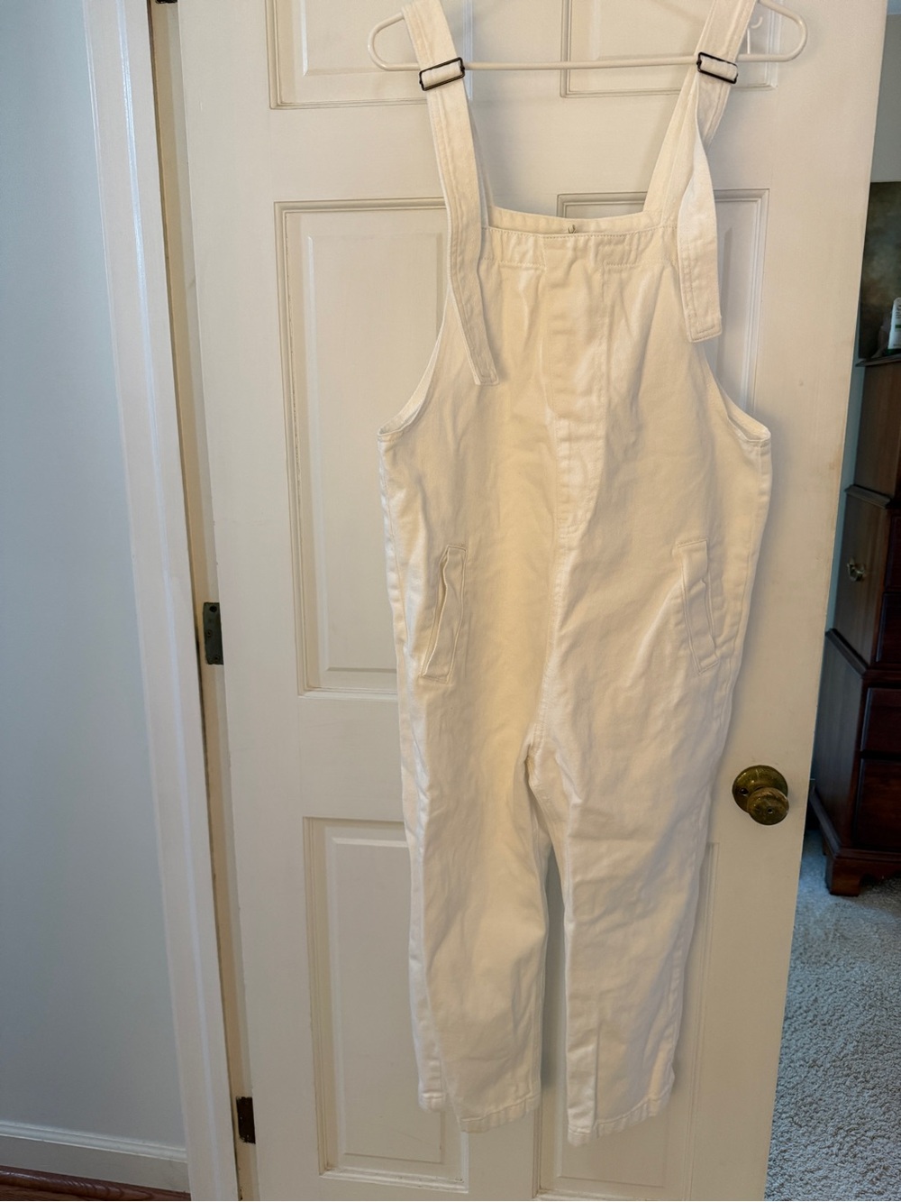 Off White Women's Cotton Adjustable-Strap Overalls